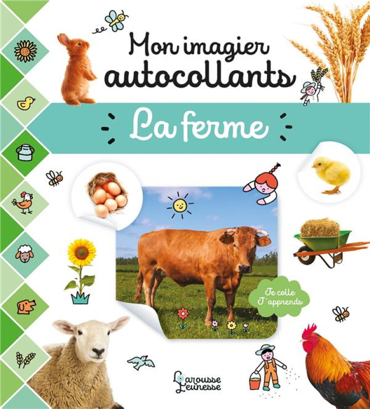 MON IMAGIER AUTOCOLLANTS - LA FERME - COLLECTIF - LAROUSSE