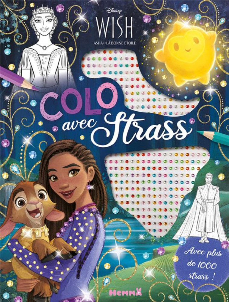 DISNEY WISH - COLO AVEC STRASS - AVEC PLUS DE 1000 STRASS ! - COLLECTIF - HEMMA