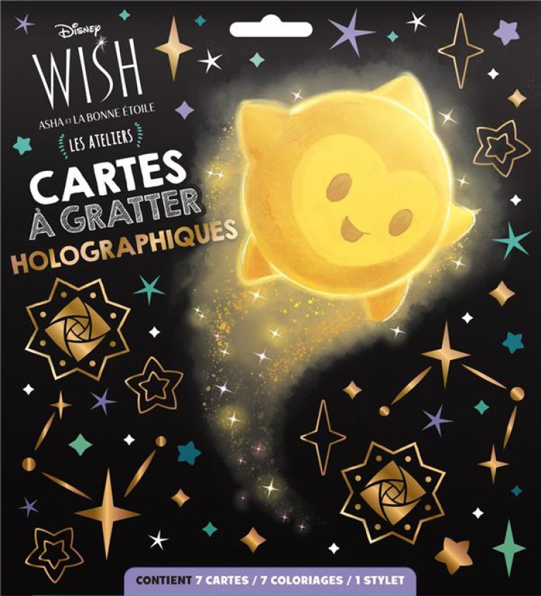 WISH, ASHA ET LA BONNE ETOILE - POCHETTES CARTES A GRATTER - DISNEY - XXX - NC