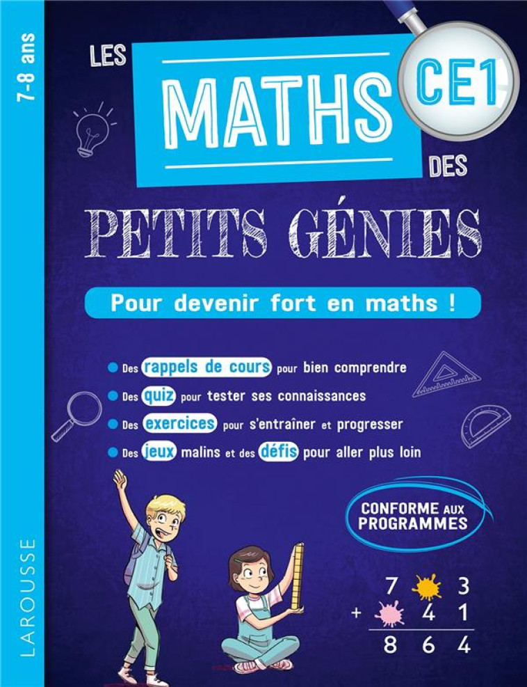 LES MATHS DES PETITS GENIES : TOUT LE CE1 - COLLECTIF - LAROUSSE