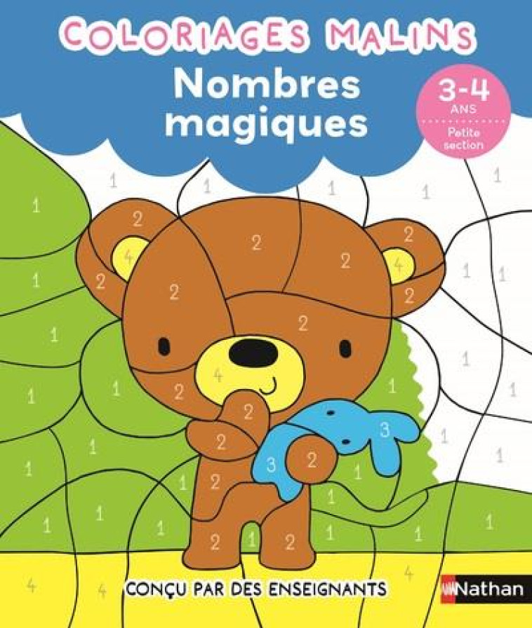 NOMBRES MAGIQUES PS - COLORIAGES MALINS - SERRES/CAMEL - CLE INTERNAT