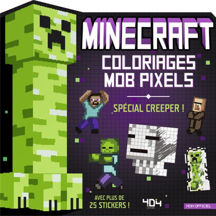 MINECRAFT - COLORIAGES MOB PIXELS - CREEPER - SAPUPPO DANIELE - 404