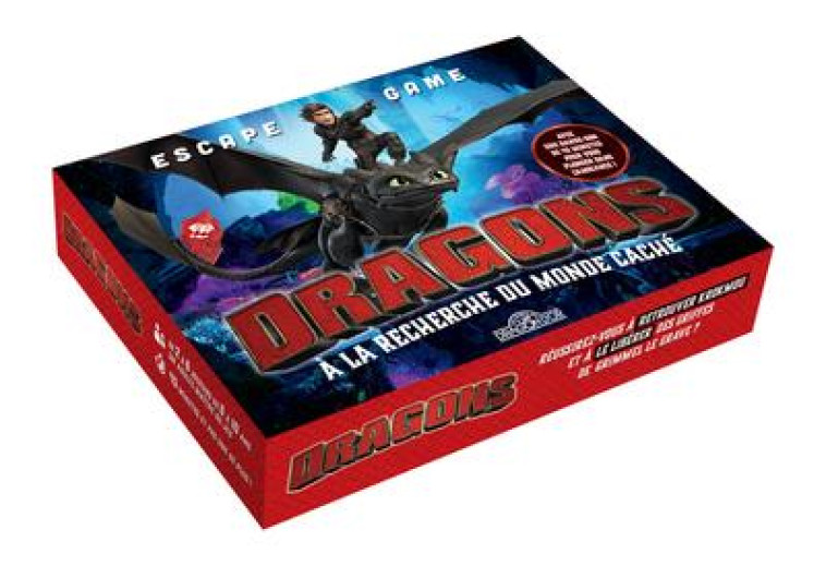 DRAGONS - ESCAPE GAME - A LA RECHERCHE DU MONDE CACHE - ESCAPE GAME ENFANTS - DE 2 A 5 JOUEURS - DES - UNIVERSAL - NC