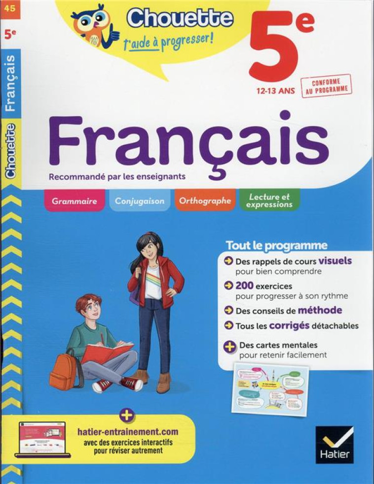 FRANCAIS 5E - CAHIER DE REVISION ET D-ENTRAINEMENT - COSSA/MARQUETTY - HATIER SCOLAIRE