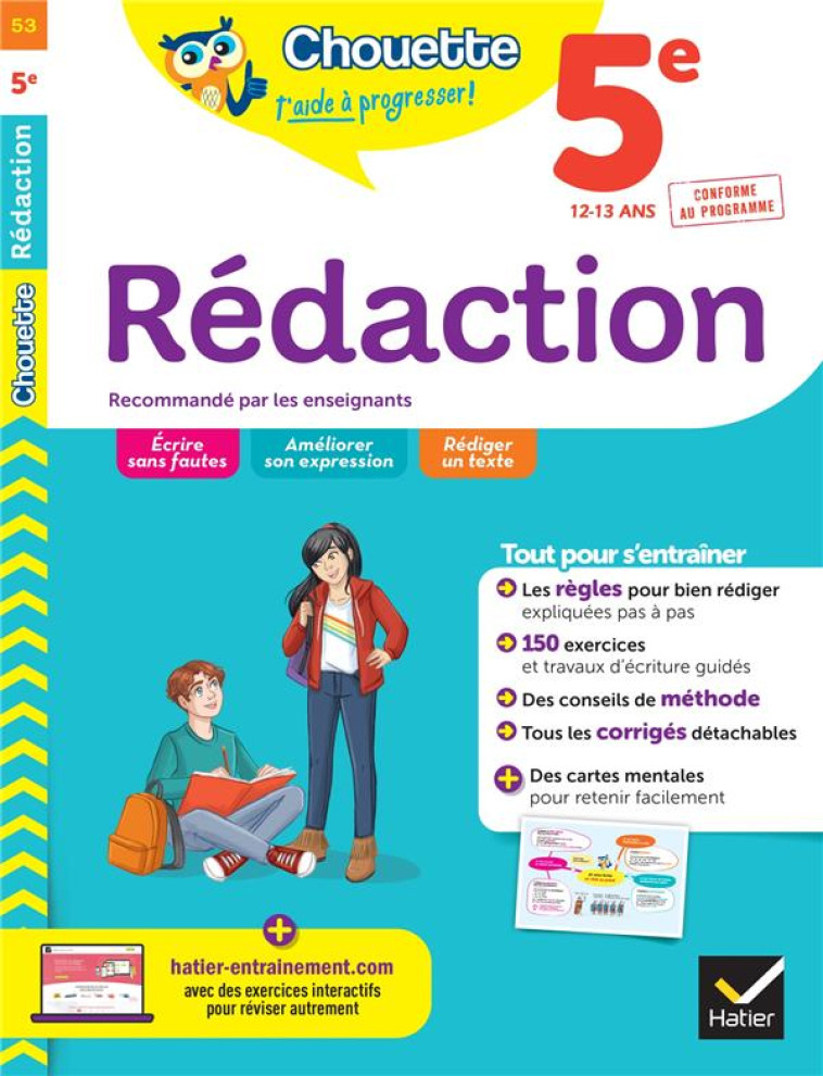 CHOUETTE ENTRAINEMENT T.53 : REDACTION  -  5E - GORSON-TANGUY - HATIER SCOLAIRE