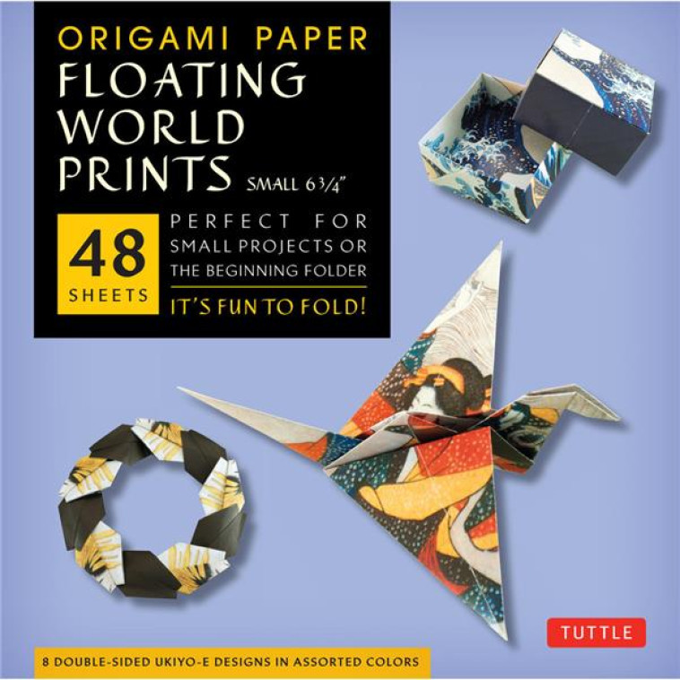 ORIGAMI PAPER FLOATING WORLD UKIYO-E SMALL 6 3/4 - COLLECTIF - TUTTLE