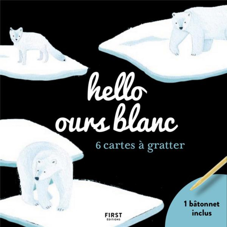 HELLO L-OURS BLANC CARTES A GRATTER - COLLECTIF - NC