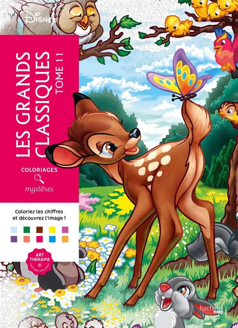 Coloriages mystères Disney - Les Grands classiques Tome 11 - Jérémy Mariez - HACHETTE HEROES