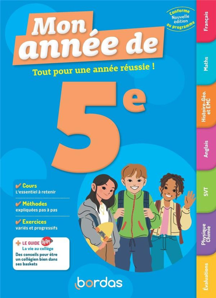 MON ANNEE DE 5E - COLLECTIF - BORDAS