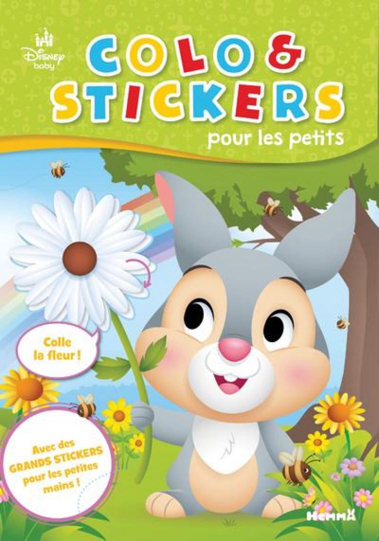 DISNEY BABY - COLO & STICKERS POUR LES PETITS (PANPAN) - COLLECTIF - HEMMA