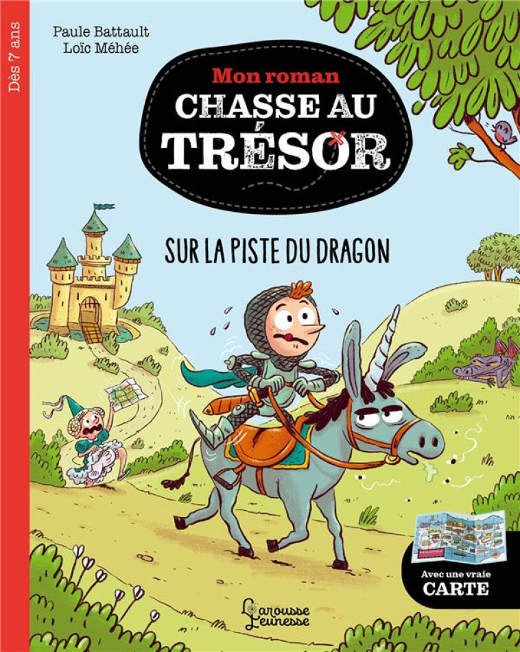 MON ROMAN CHASSE AU TRESOR -A LA RECHERCHE DU DRAGON - BATTAULT/MEHEE - LAROUSSE