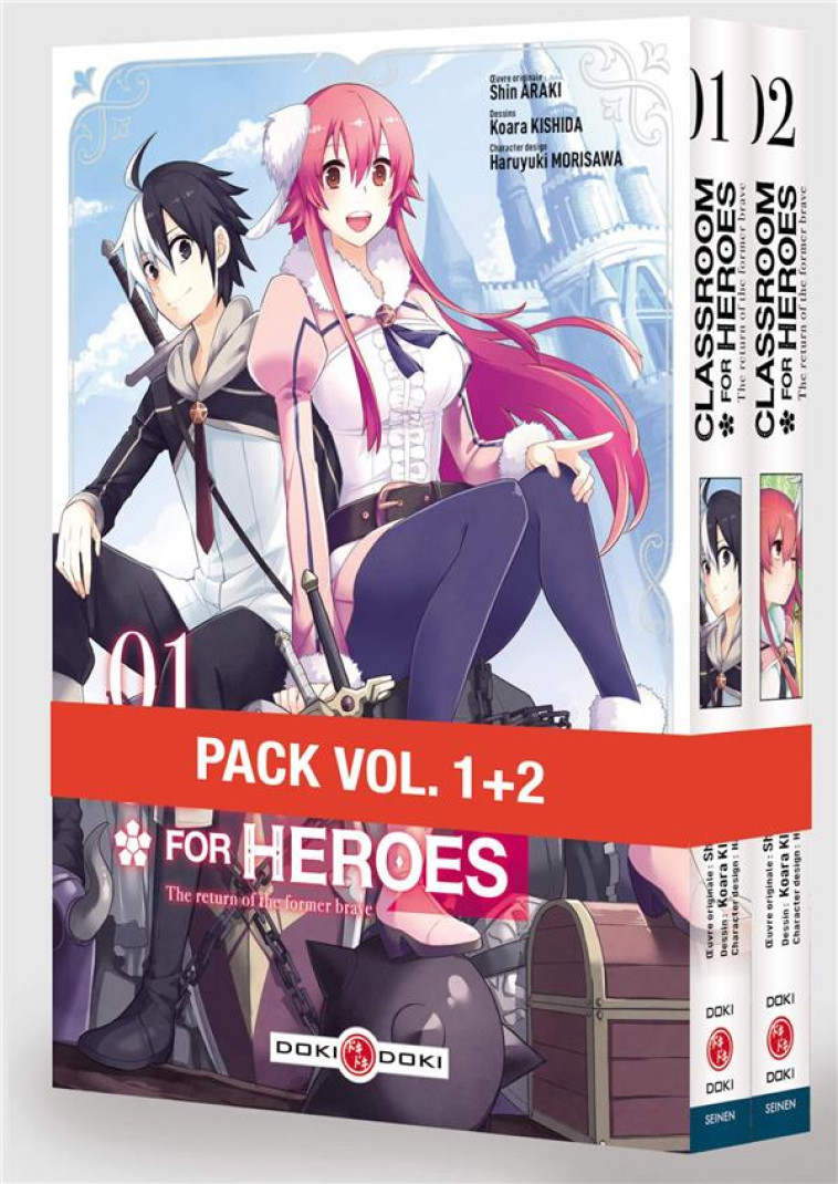 CLASSROOM FOR HEROES - PACK PROMO VOL. 01 ET 02 - EDITION LIMITEE - ARAKI/KISHIDA - BAMBOO