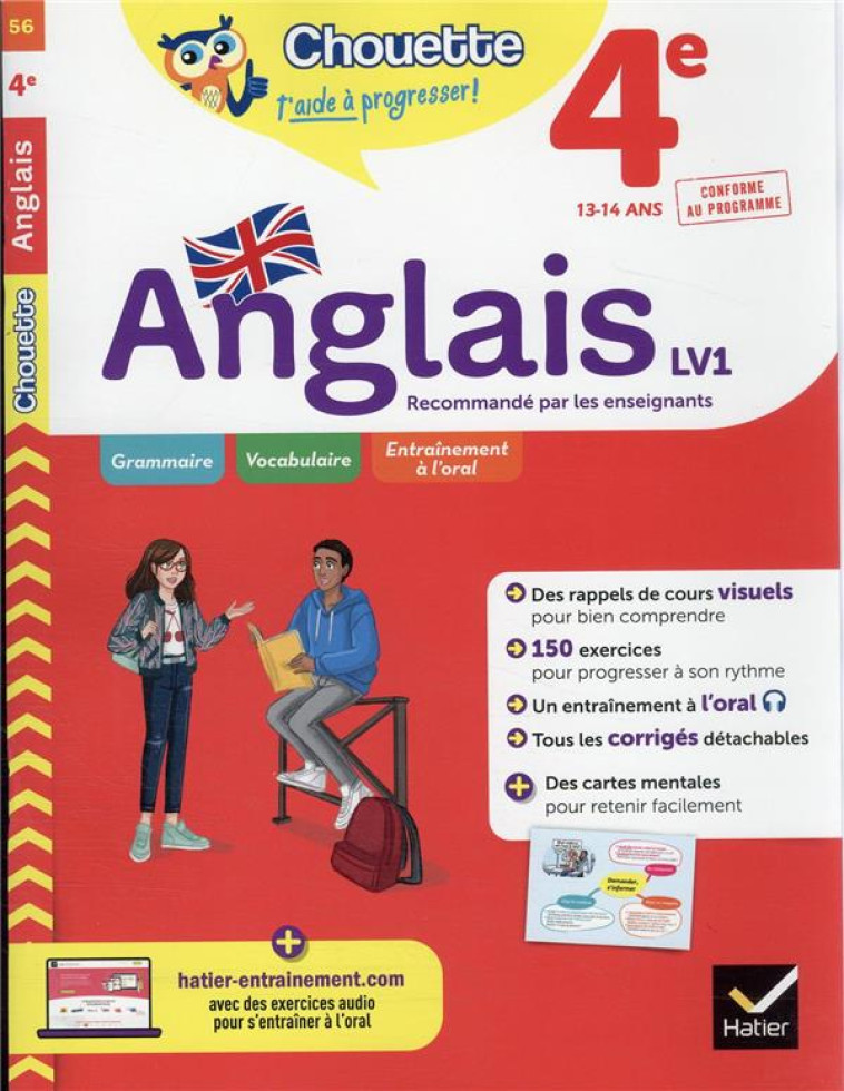 ANGLAIS 4E - LV1 (A2, A2+) - CAHIER DE REVISION ET D-ENTRAINEMENT - NEMNI-NATAF/TOUATI - HATIER SCOLAIRE