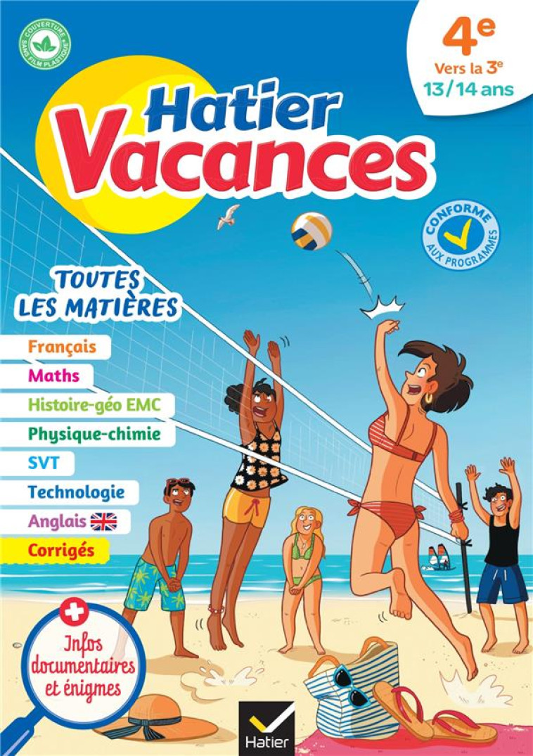 CAHIER DE VACANCES 2024 DE LA 4E VERS LA 3E - POUR REVISER SON ANNEE DANS TOUTES LES MATIERES - BUREAU/COLLARD - HATIER SCOLAIRE