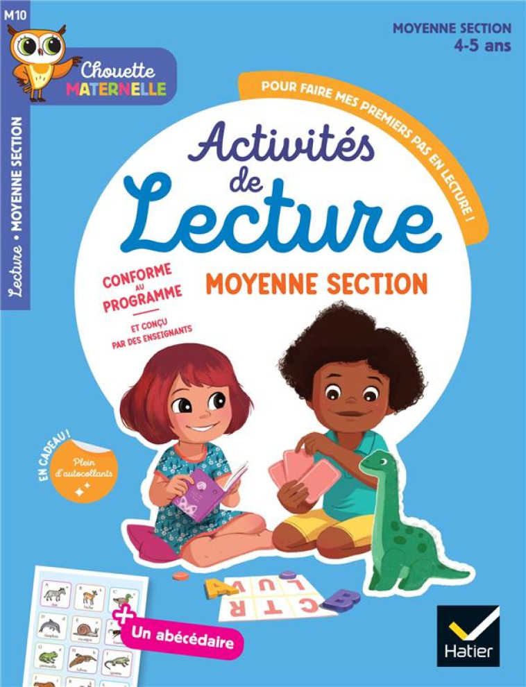 MATERNELLE ACTIVITES DE LECTURE MOYENNE SECTION - 4 ANS - CHOUETTE ENTRAINEMENT PAR MATIERE - COHEN/ROULLIER - HATIER SCOLAIRE