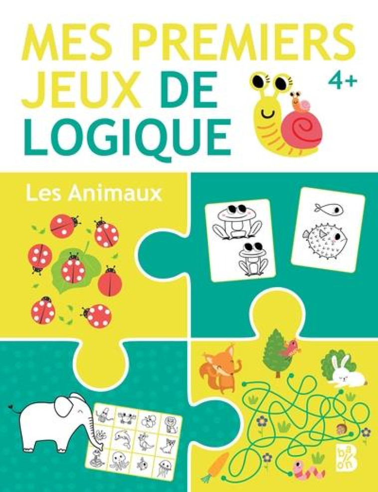 MES PREMIERS JEUX DE LOGIQUE 4+ LES ANIMAUX - XXX - NC