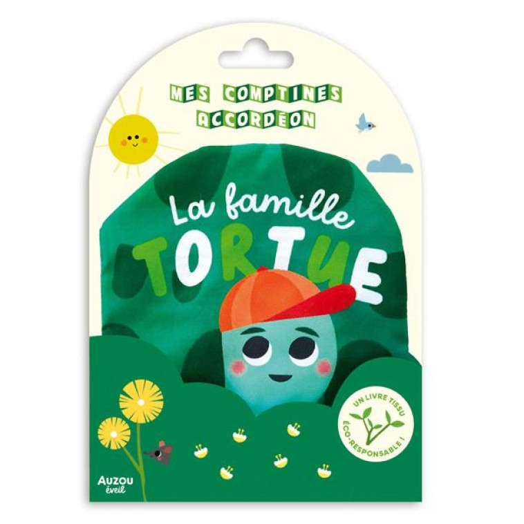 COMPTINES TISSU ACCORDEON  - LA FAMILLE TORTUE - LATYK OLIVIER - PHILIPPE AUZOU