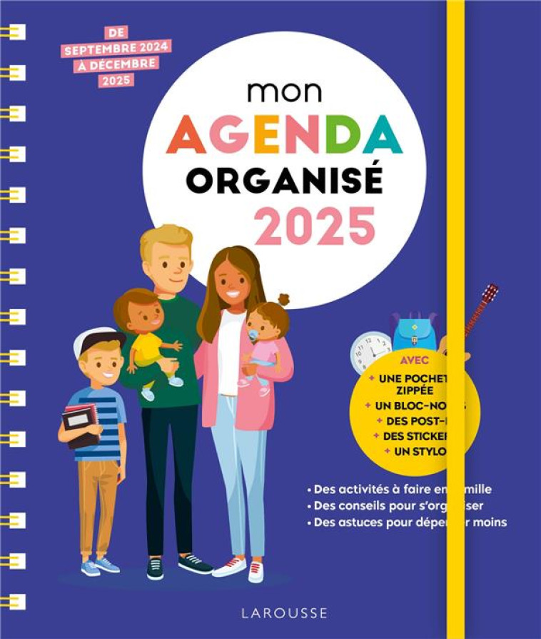 MON AGENDA FAMILLE ORGANISEE 2025 - XXX - NC