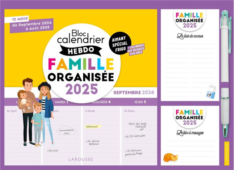 LE PETIT CALENDRIER HEBDO DE LA FAMILLE ORGANISEE 2025 - XXX - NC