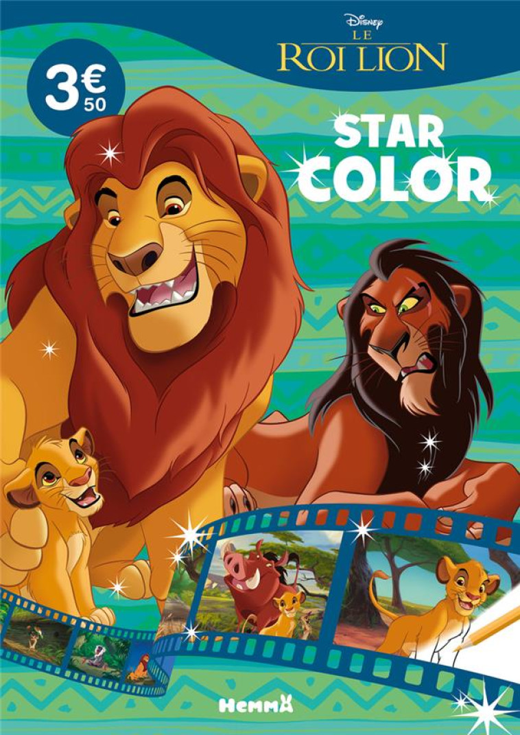 DISNEY LE ROI LION - STAR COLOR (SIMBA, MUFASA ET SCAR) - COLLECTIF - HEMMA