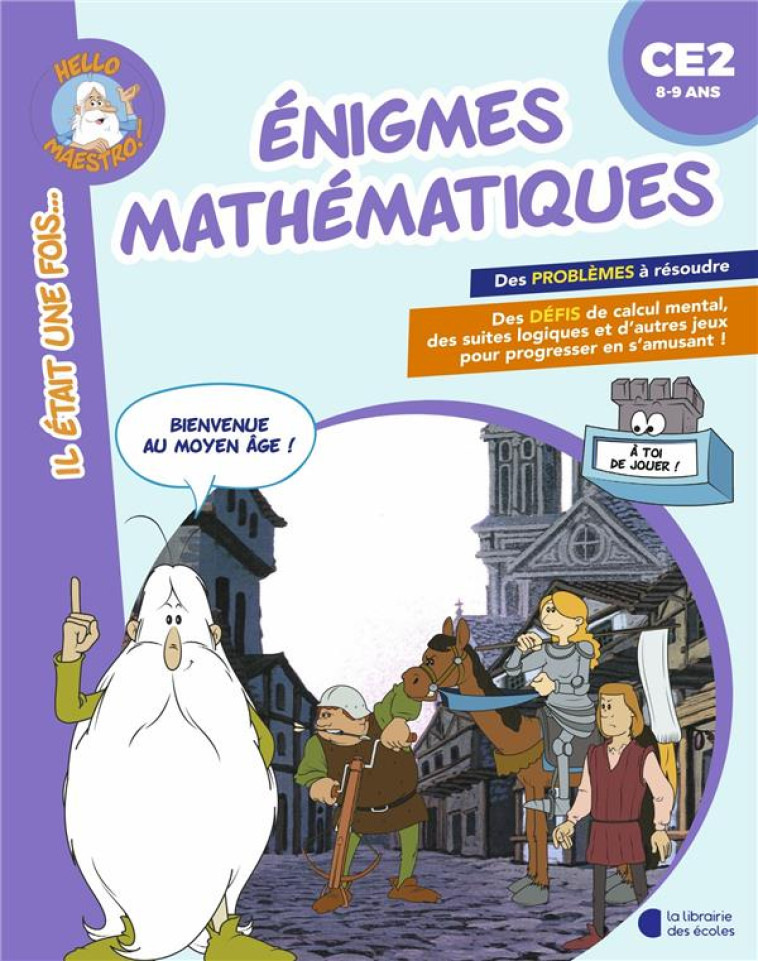 ENIGMES MATHEMATIQUES CE2 - CLUZEL VALERIE - LIB DES ECOLES