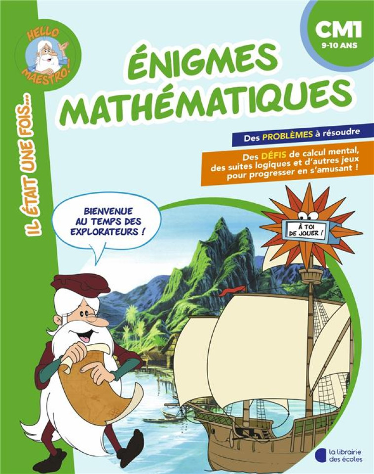 ENIGMES MATHEMATIQUES CM1 - CREPON SOPHIE - LIB DES ECOLES