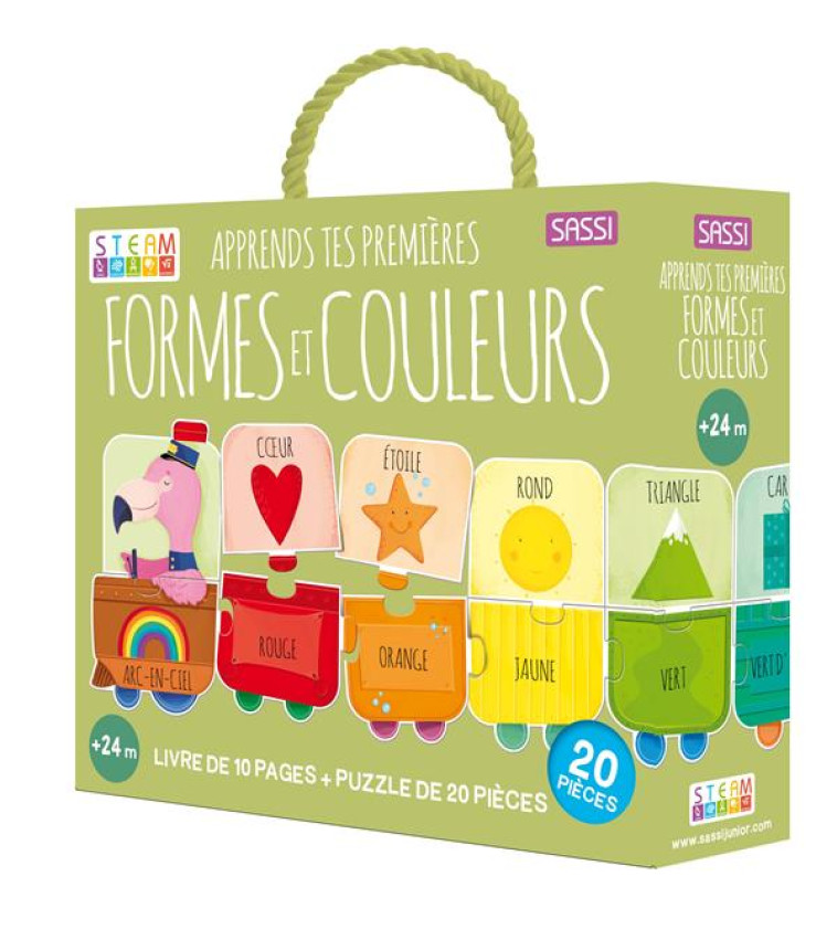 STEAM PUZZLE - APPRENDS TES PREMIERES FORMES ET COULEURS - N.E. 2024 - TOME/GAULE - NC