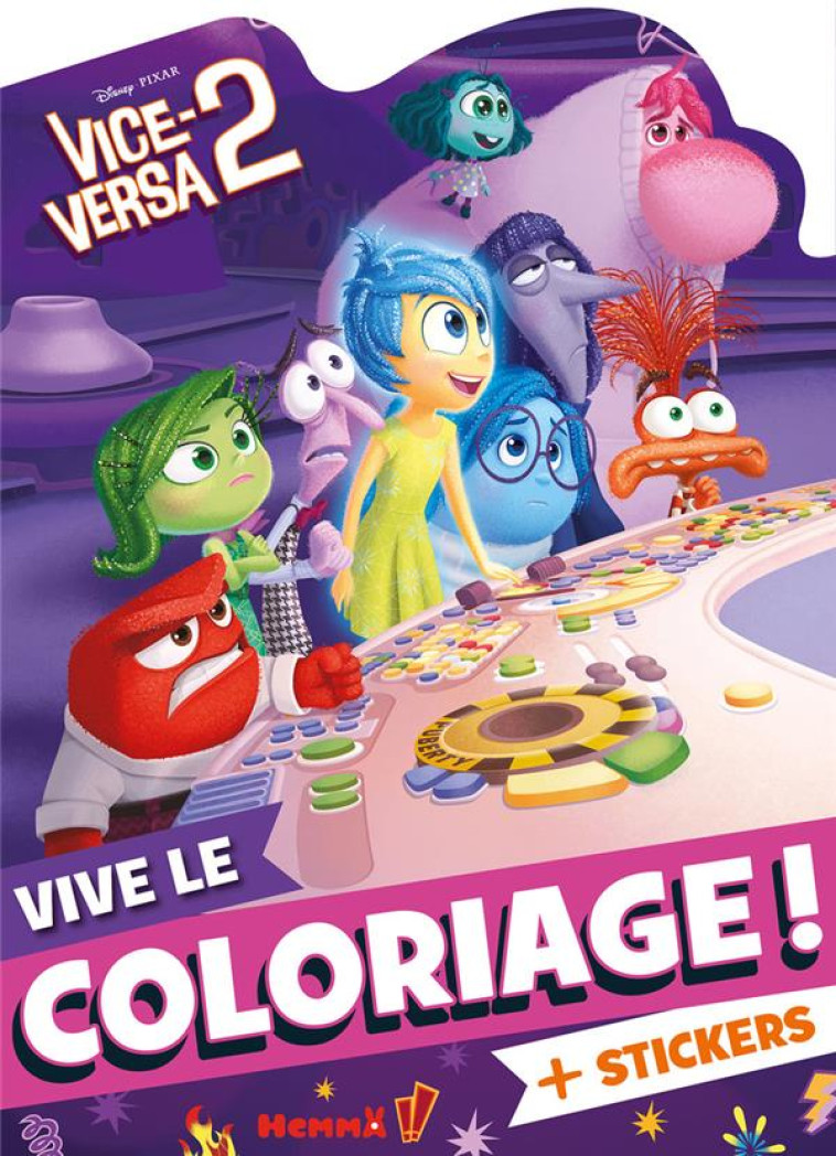 DISNEY PIXAR VICE-VERSA 2 - VIVE LE COLORIAGE ! - COLLECTIF - HEMMA