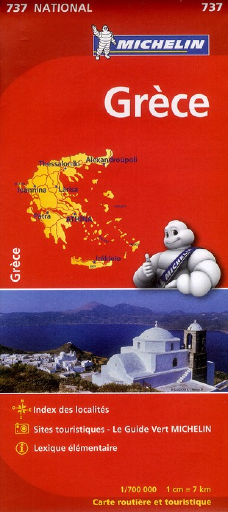 CARTE NATIONALE GRECE / GRIEKENLAND - XXX - MICHELIN