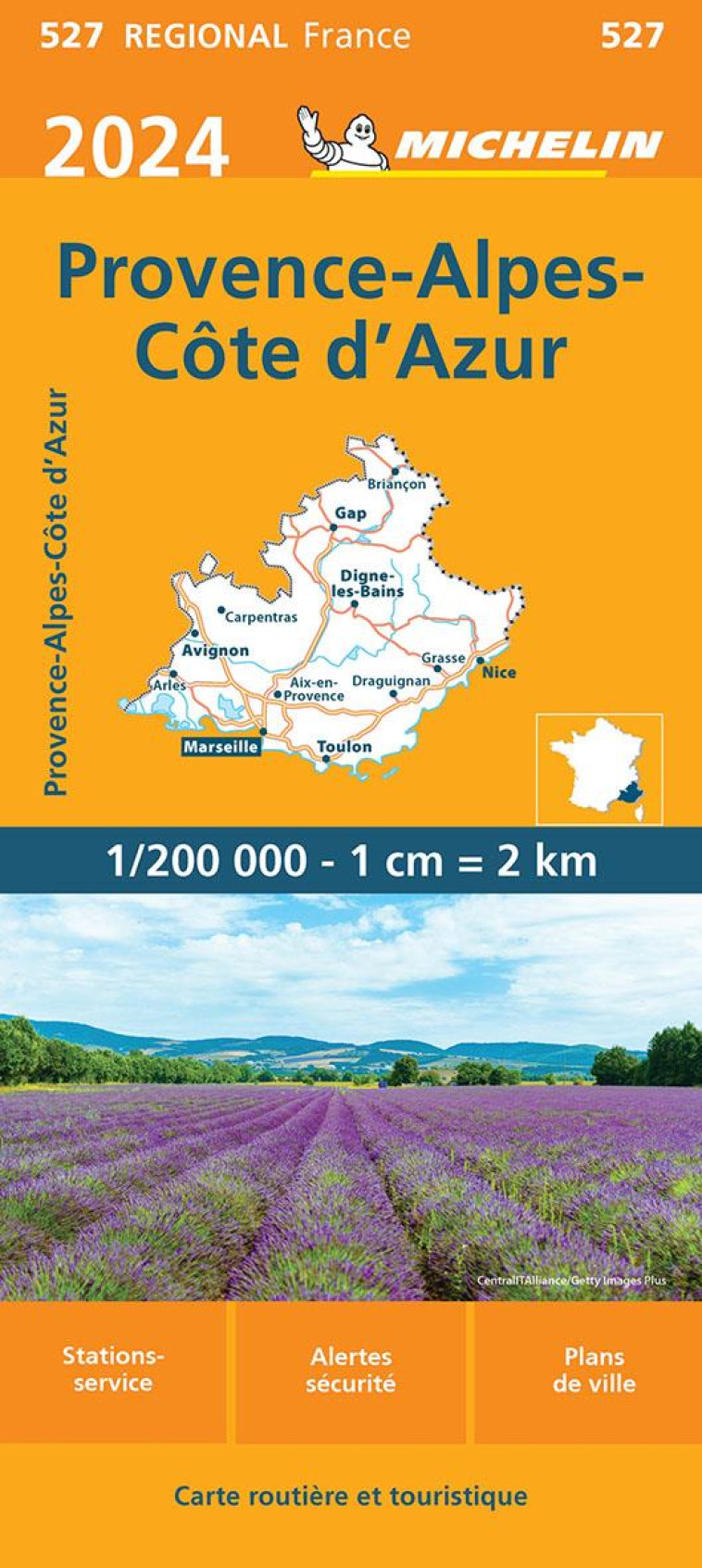 CARTE REGIONALE PROVENCE-ALPES-COTE D-AZUR 2024 - XXX - MICHELIN