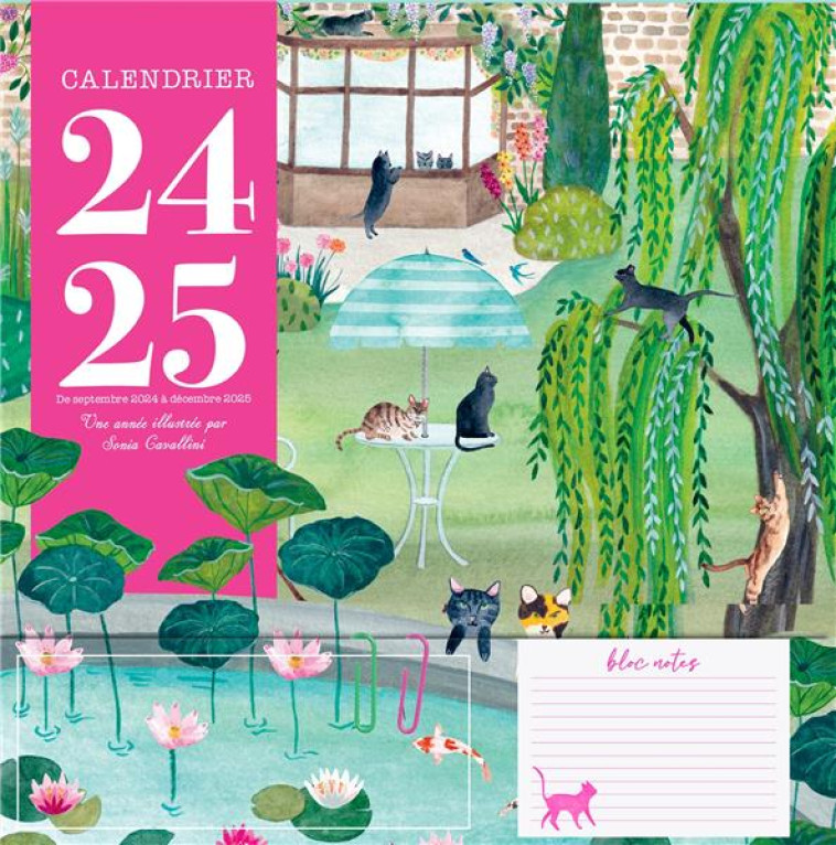 CALENDRIER 2024-2025 - UNE ANNEE ILLUSTREE PAR SONIA CAVALLINI - CAVALLINI SONIA - NC