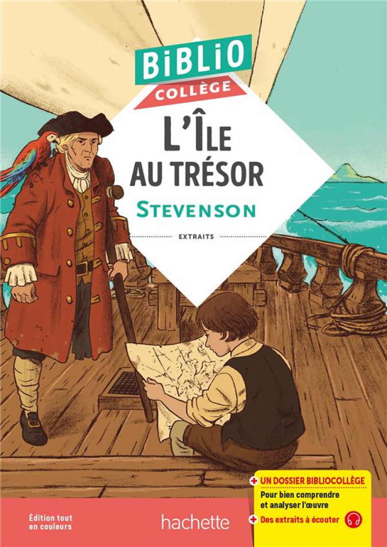 BIBLIOCOLLEGE - L-ILE AU TRESOR - STEVENSON/DUPHOT - HACHETTE