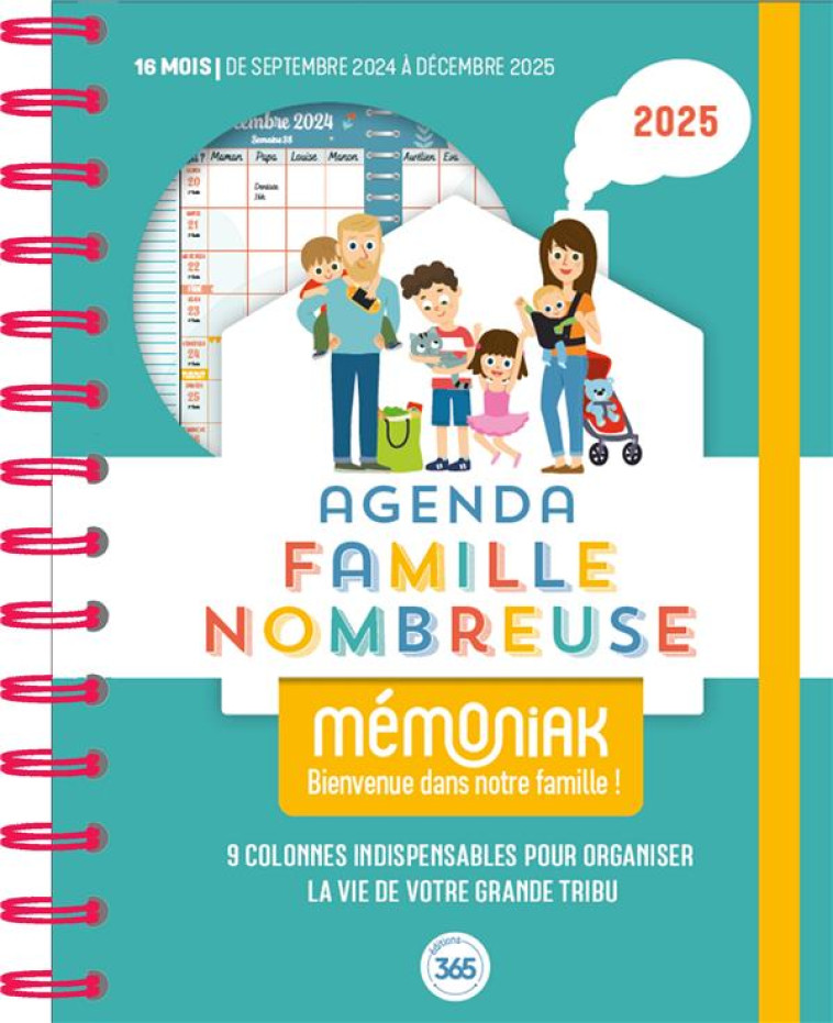 AGENDA FAMILLE NOMBREUSE MEMONIAK, SEPT. 2024- DEC. 2025 - XXX - NC