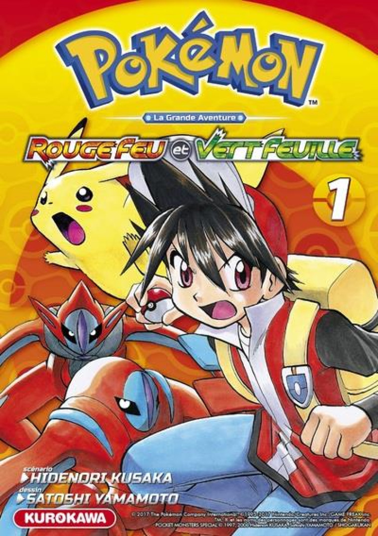 POKEMON ROUGE FEU ET VERT FEUILLE/EMERAUDE - TOME 1 - VOL01 - KUSAKA/YAMAMOTO - Kurokawa