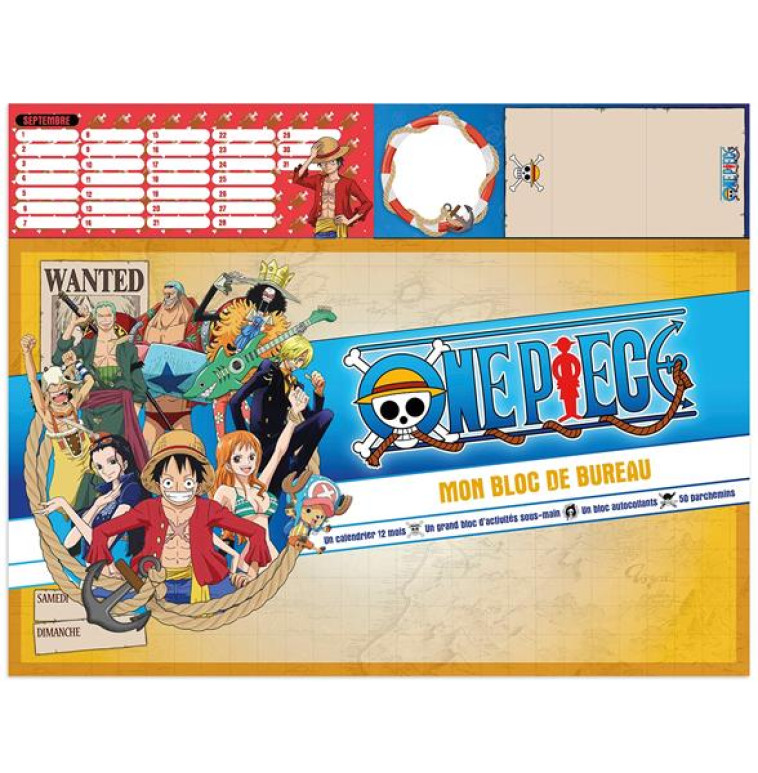 MON BLOC BUREAU OFFICIEL ONE PIECE - PLAYBAC EDITIONS - NC