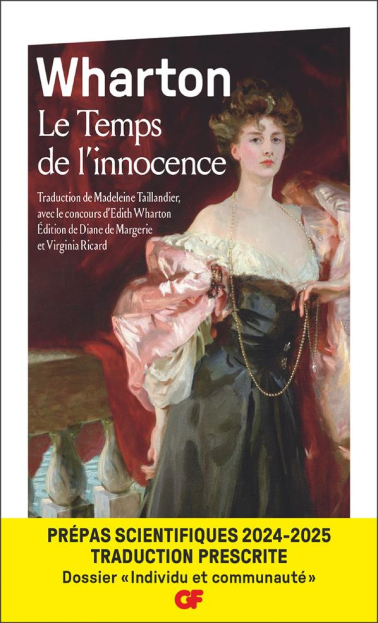 LE TEMPS DE L-INNOCENCE - PREPAS SCIENTIFIQUES 2025 - WHARTON EDITH - FLAMMARION