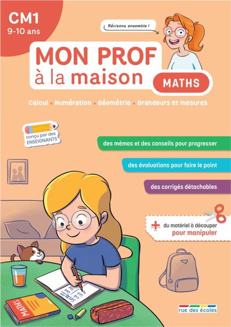 MON PROF A LA MAISON - MATHS CM1 - CALCUL  NUMERATION  GEOMETRIE  GRANDEURS ET MESURES - REMY/DENOEL - ANNALES-RDECOLE