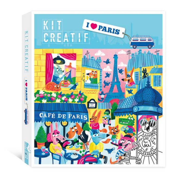 KIT CREATIF - I LOVE PARIS - TURQUOIS ALICE - NC