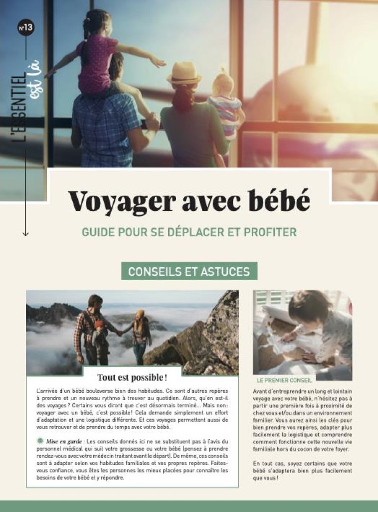 VOYAGER AVEC BEBE : GUIDE POUR SE DEPLACER ET PROFITER - COLLECTIF - MERCILESLIVRES