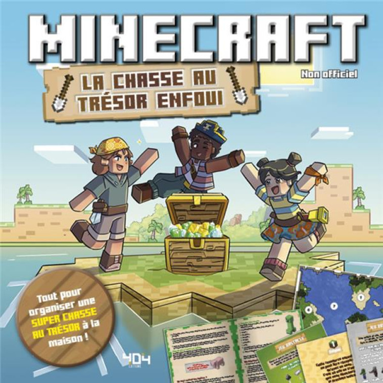 MINECRAFT - LA CHASSE AU TRESOR ENFOUI - POCHETTE - CLUZEL VALERIE - NC