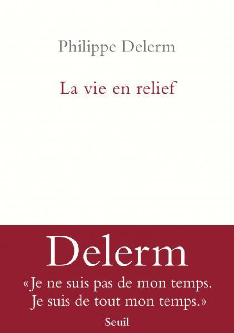 LA VIE EN RELIEF - DELERM PHILIPPE - POINTS