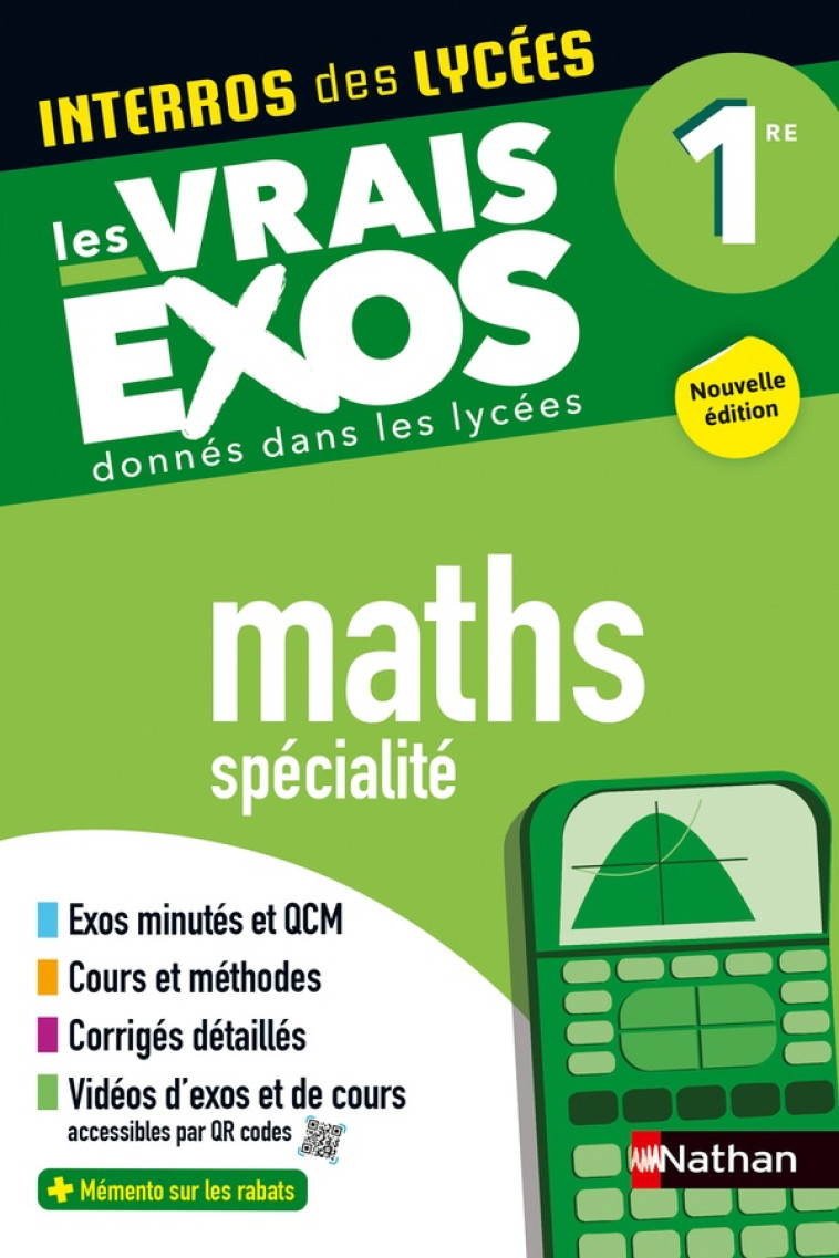 INTERROS DES LYCEES MATHS 1RE - PASQUET STEPHANE - CLE INTERNAT