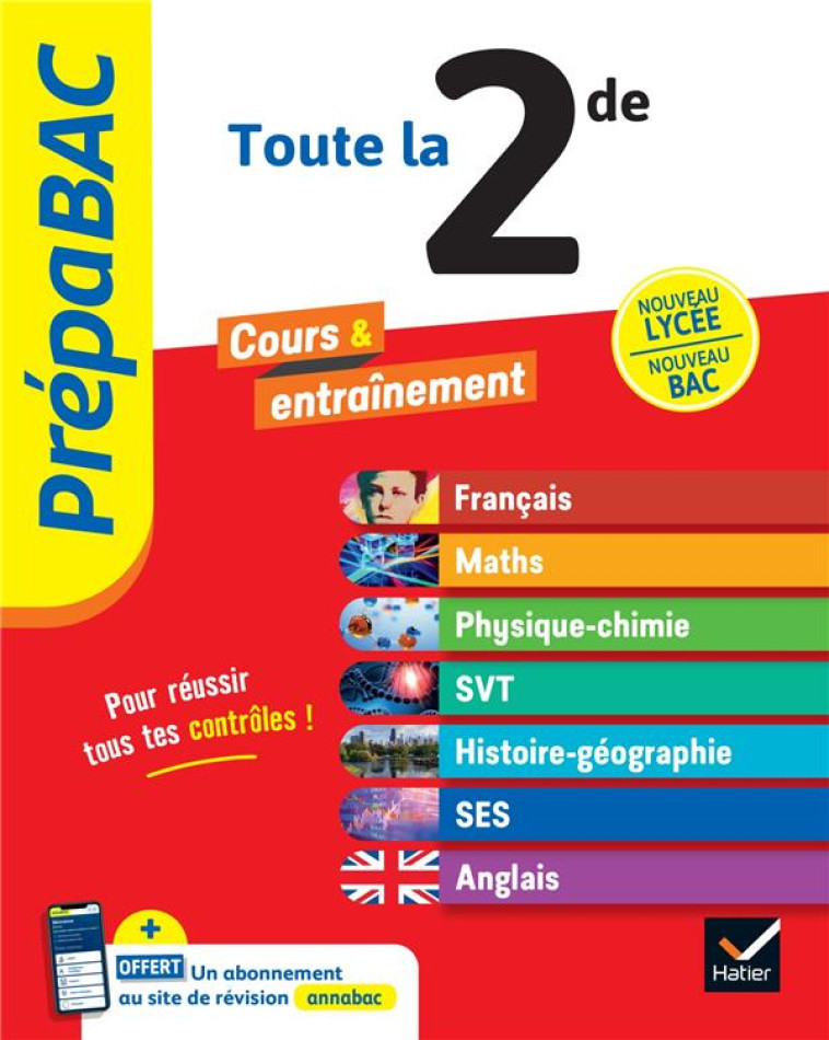 PREPABAC LE TOUT-EN-UN 2DE (TOUTES LES MATIERES) - 2024-2025 - NOUVEAU PROGRAMME DE SECONDE - COLLECTIF - HATIER SCOLAIRE