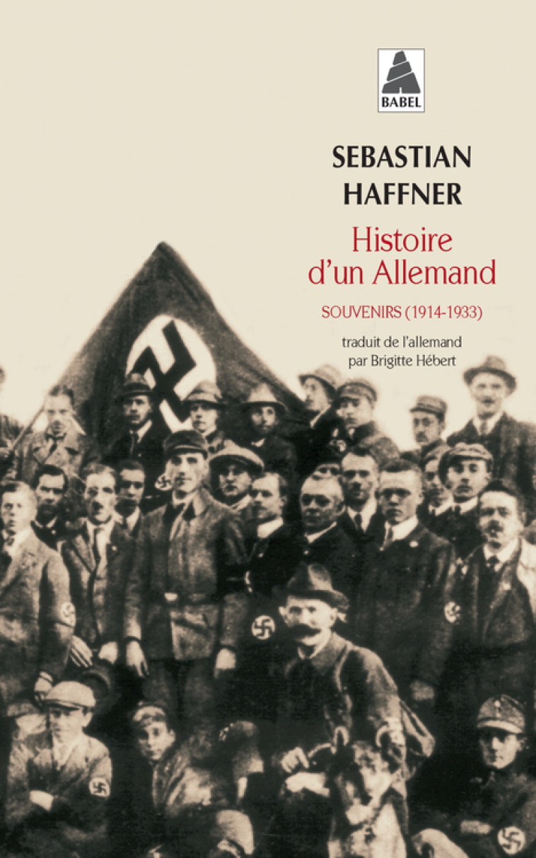 Histoire d'un Allemand - Haffner Sébastian, Hébert Brigitte - ACTES SUD