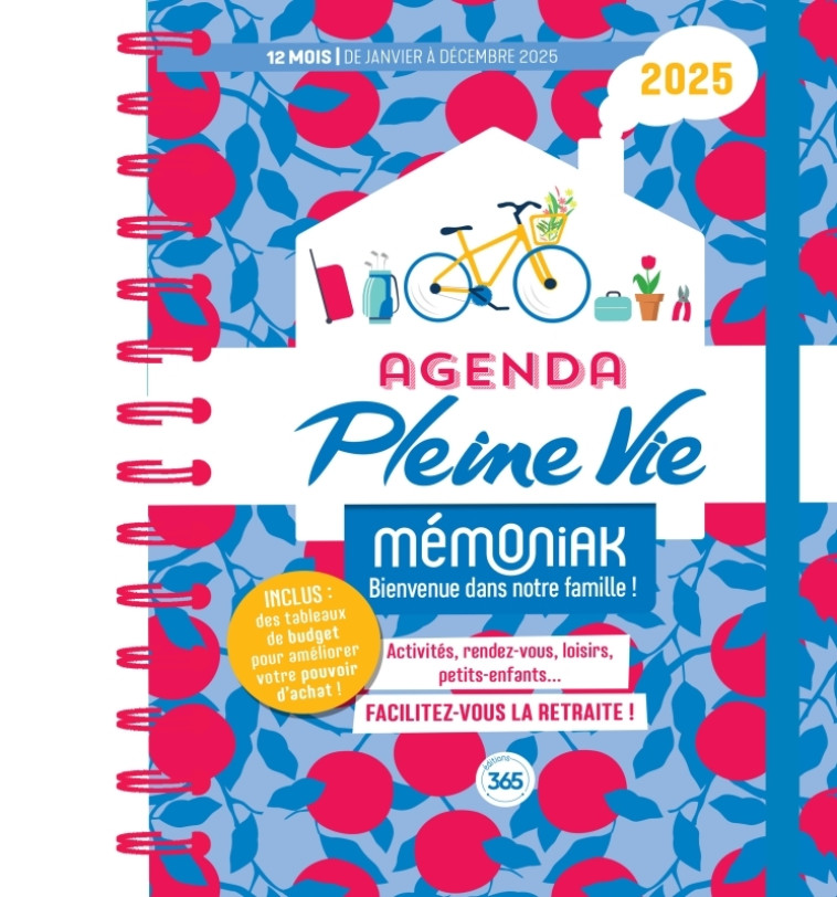 Agenda et budget Pleine Vie Mémoniak, janvier à décembre 2025 - XXX - 365 PARIS