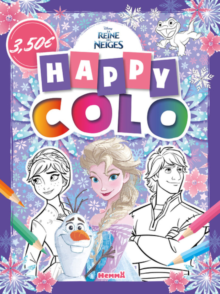 Disney La Reine des Neiges - Happy colo (Anna, Elsa, Kristoff) - Collectif Collectif, Collectif  - HEMMA