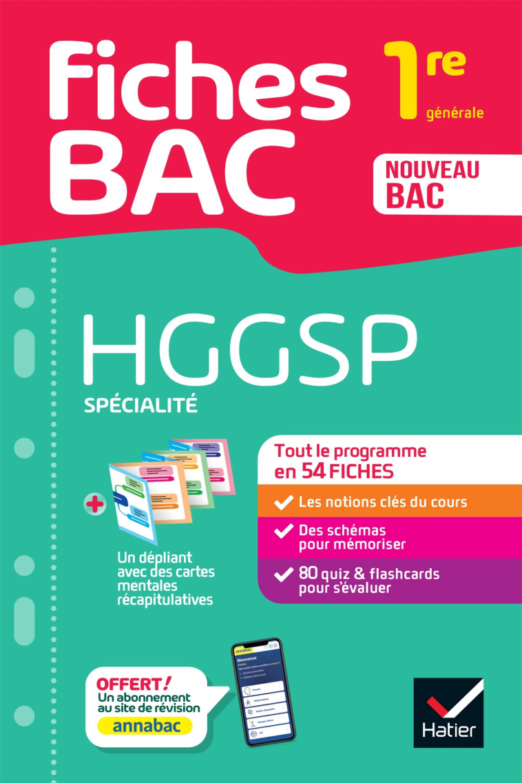 Fiches bac - HGGSP 1re générale (spécialité) - Rimbert Franck, Gaillard Cécile, Gintrac Cécile, Mercier Vanessa, van De Wandel Laurent, Vienot Frederic - HATIER