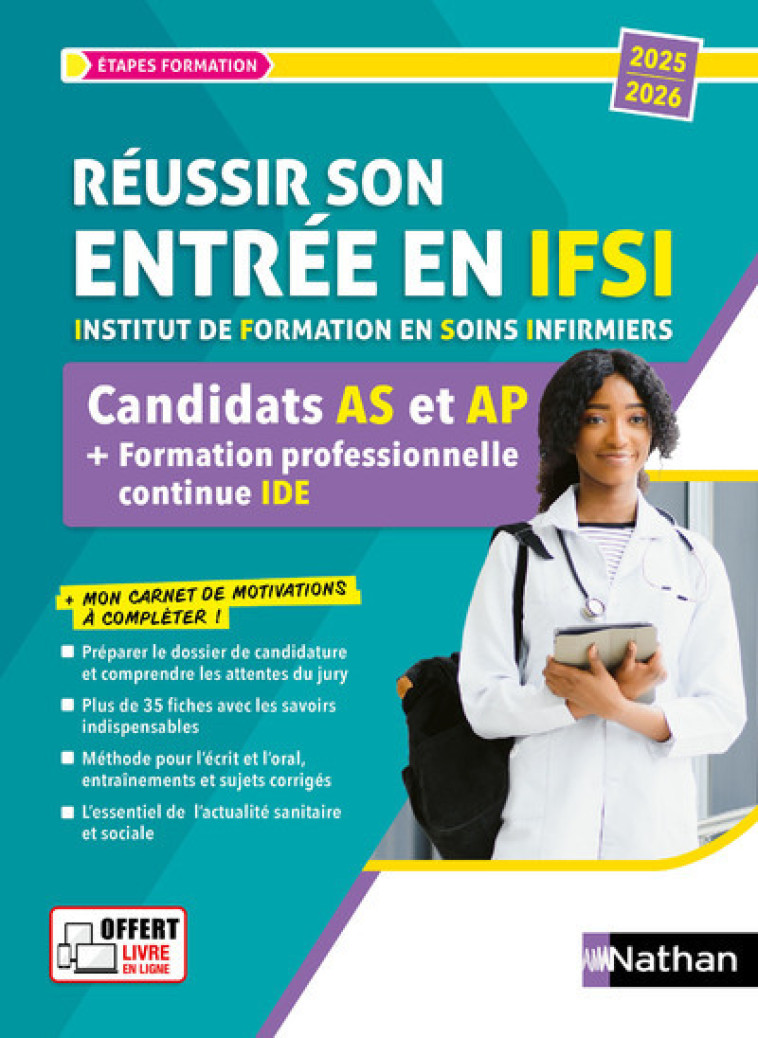 Réussir l'entrée en IFSI - Candidats AS et AP & formation professionnelle continue (FPC) - Rebih Louisa - NATHAN