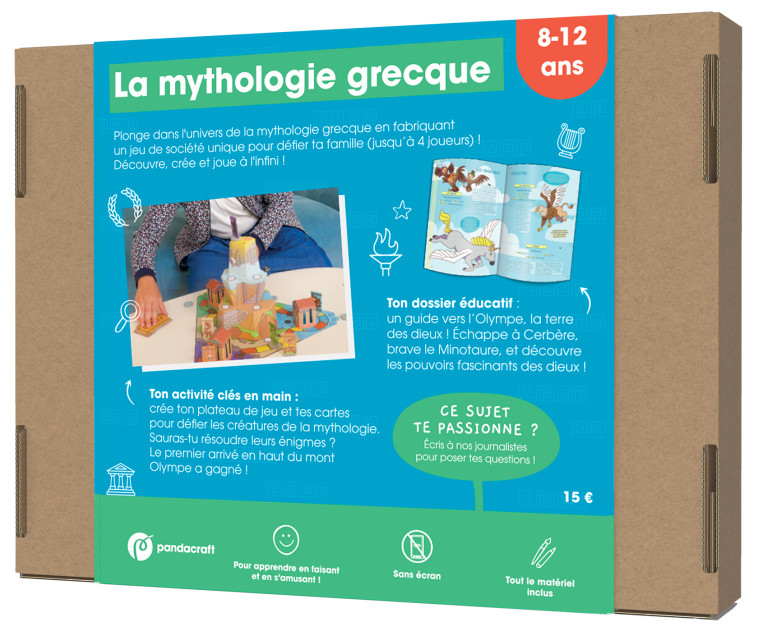 La mythologie grecque - Kit ludo-éducatif 8-12 ans - XXX - PANDACRAFT