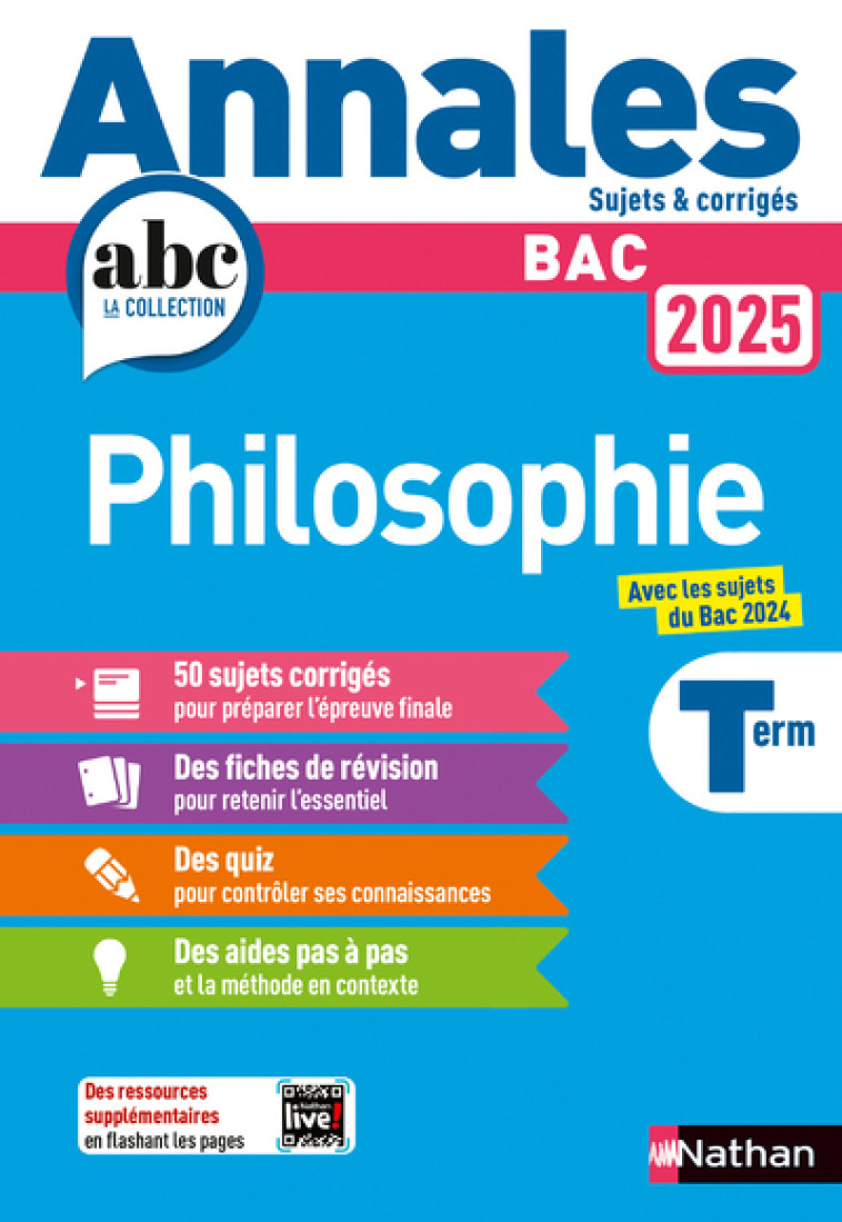 Annales Bac Philosophie 2025 - Dorozoi Gérard, Vanhoutte Denis - NATHAN